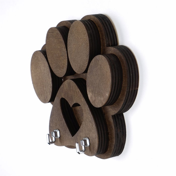 Wallity Percha de Madera Contrachapada Marrón